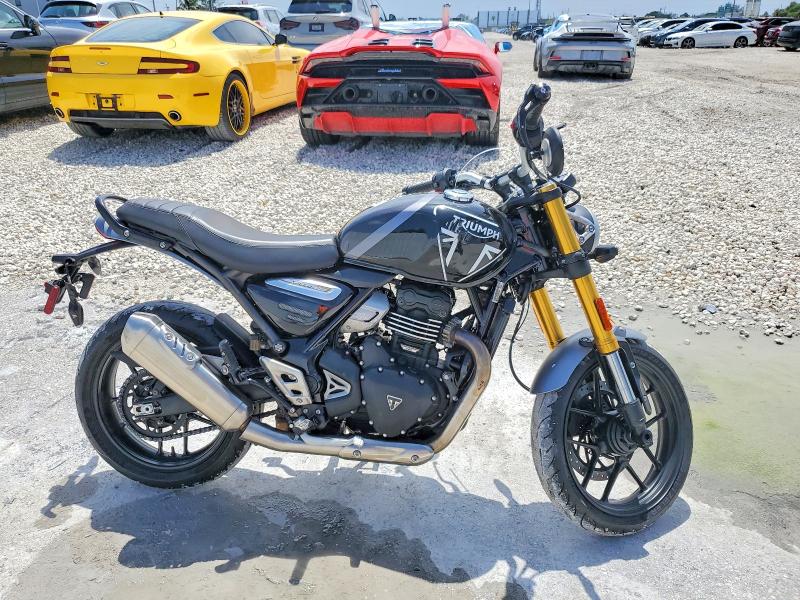 2025 Triumph motorcycle Speed VIN SMTT127YXSNA33891 COPART salvage auction — FRONT END, FL - CERT OF TITLE SLVG REBUILDABLE, sold $1,100 on 2026-07-31 (photo 1)