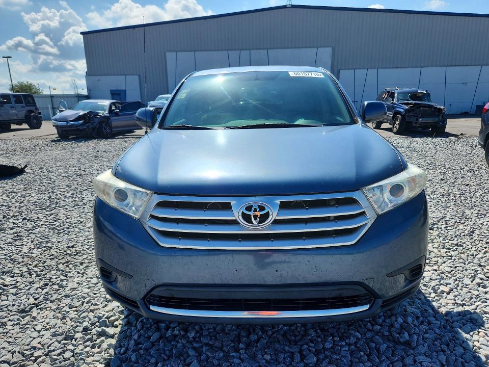 2012 Toyota Highlander VIN 5TDZK3EH3CS052998 COPART salvage auction — REAR END, Fl - Cert Of Title Slvg Rebuildable, sold $15 on 2026-07-22 (photo 5)