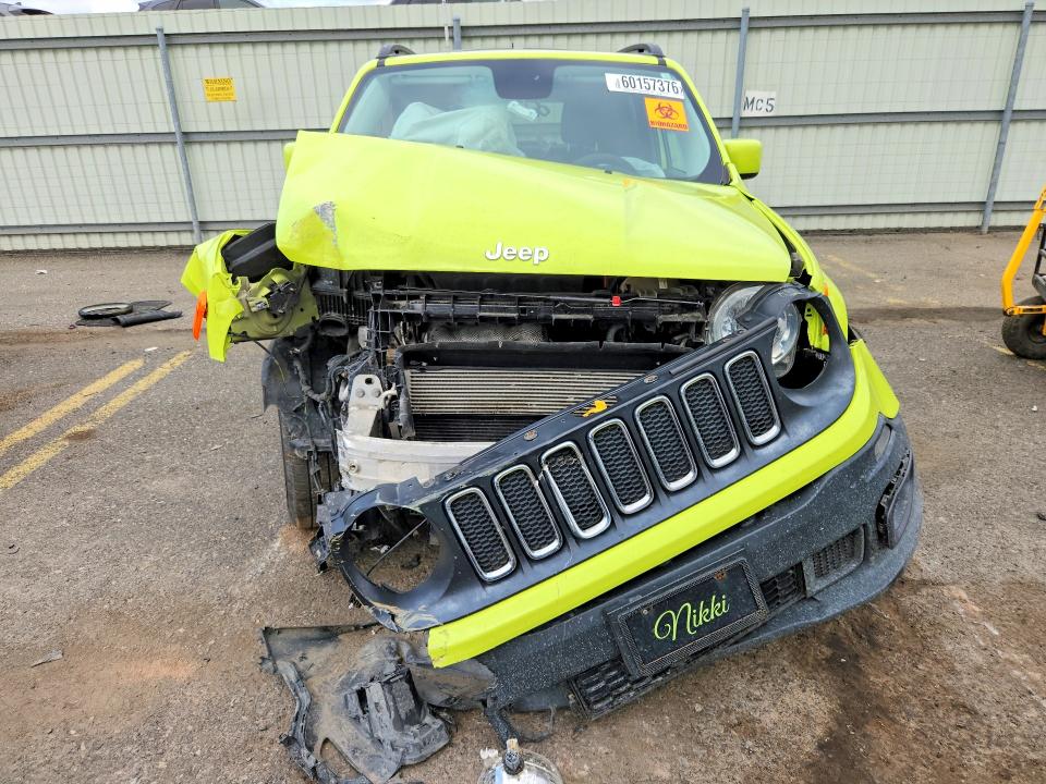 2017 Jeep Renegade VIN ZACCJBBB5HPF58307 COPART salvage auction — FRONT END, Pa - Certificate Of Salvage, sold $650 on 2026-08-14 (photo 5)