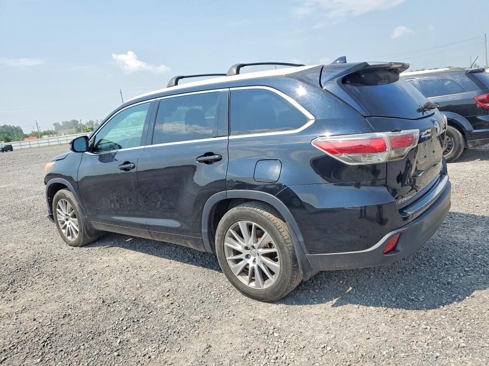 2015 Toyota Highlander VIN 5TDJKRFH8FS193052 COPART salvage auction — FRONT END, On - Permit Salvage, sold $4,100 on 2026-07-28 (photo 2)