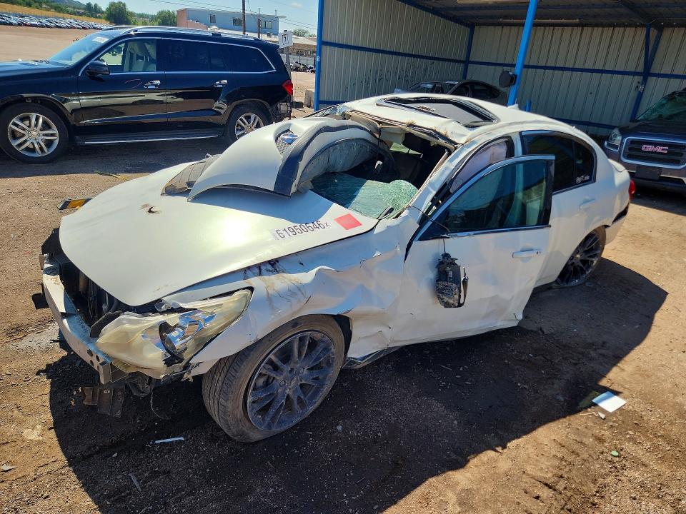 2012 Infiniti VIN JN1CV6AR0CM977394 COPART salvage auction — FRONT END, Salvage Title, sold $275 on 2026-08-26 (photo 1)