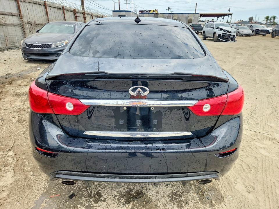 2015 Infiniti Q50 VIN JN1BV7AP4FM355210 COPART salvage auction — FRONT END, CA - SALVAGE CERTIFICATE, sold $900 on 2026-07-23 (photo 6)