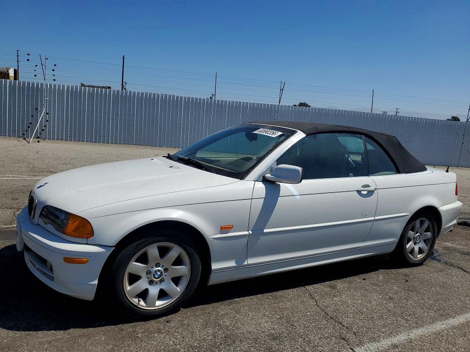 2001 BMW 3 series VIN WBABS33441JY52797 COPART salvage auction — MINOR DENT/SCRATCHES, CA - DIS/DLR/EXP APP FOR DUP CLEAN, sold $525 on 2026-07-14 (photo 1)