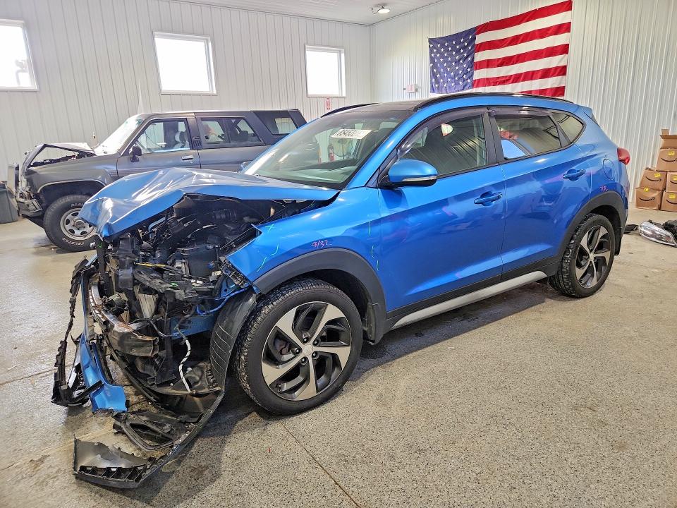 2018 Hyundai Tucson VIN KM8J3CA29JU643367 COPART salvage auction — FRONT END, Oh - Cert Of Title-Salvage, sold $425 on 2026-07-28 (photo 1)