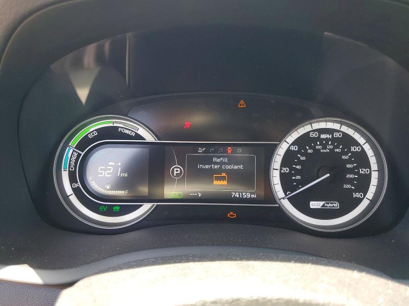 2019 Kia Niro VIN KNDCC3LC4K5250374 COPART salvage auction — FRONT END, Ca - Salvage Certificate, sold $60 on 2026-07-24 (photo 9)