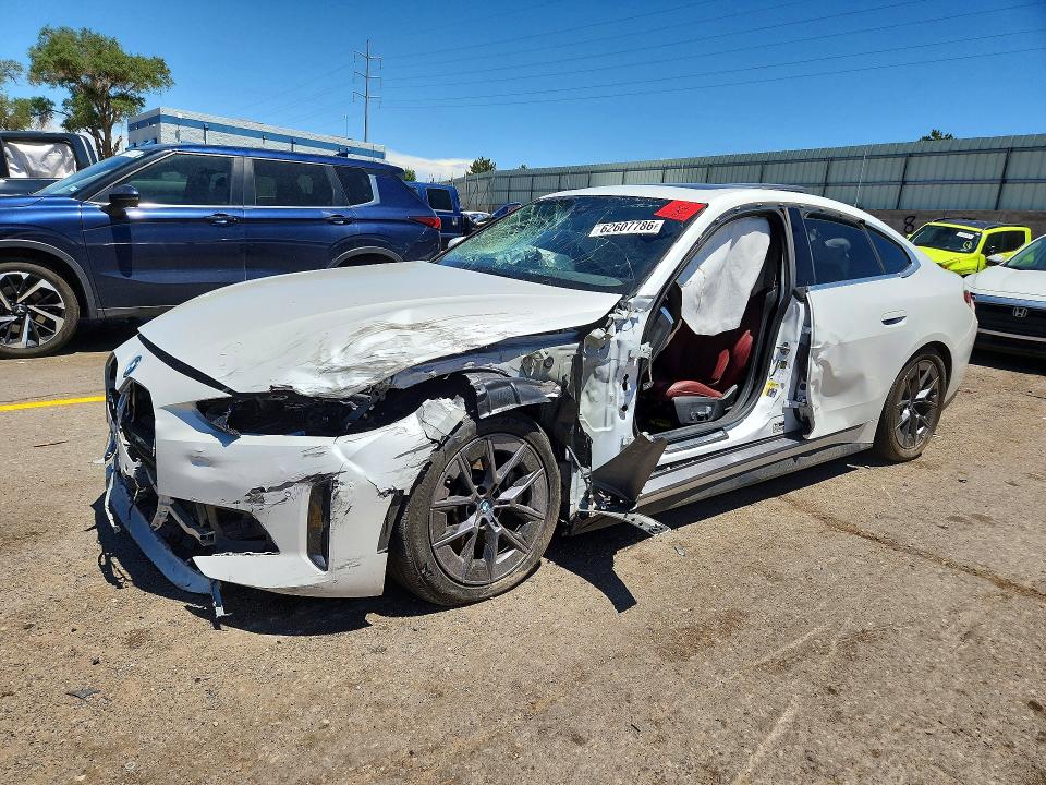 2022 BMW I4 VIN WBY73AW00NFM75833 — COPART salvage auction photo