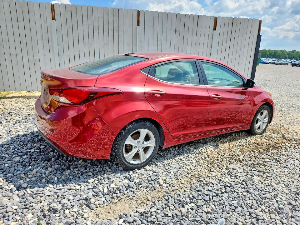 2016 Hyundai Elantra VIN 5NPDH4AE4GH777631 COPART salvage auction — NORMAL WEAR, Tn - Certificate Of Title, sold $1,275 on 2026-07-19 (photo 3)