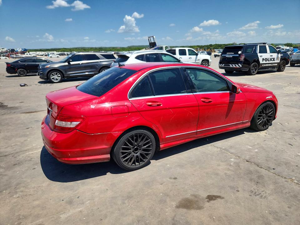 2011 Mercedes-benz C class VIN WDDGF5EB4BR183248 COPART salvage auction — MINOR DENT/SCRATCHES, TX - CERTIFICATE OF TITLE, sold $650 on 2026-07-09 (photo 3)