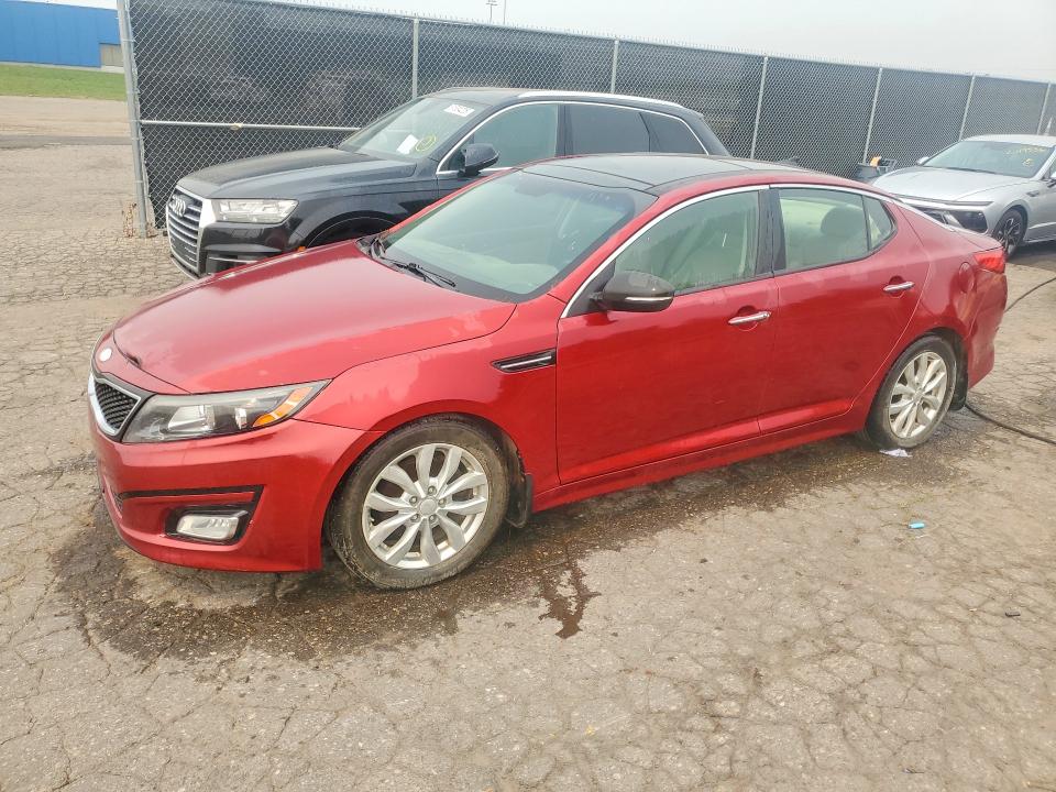 2014 Kia Optima VIN 5XXGN4A75EG313845 COPART salvage auction — MINOR DENT/SCRATCHES, MI - CERTIFICATE OF TITLE, sold $300 on 2026-07-31 (photo 1)