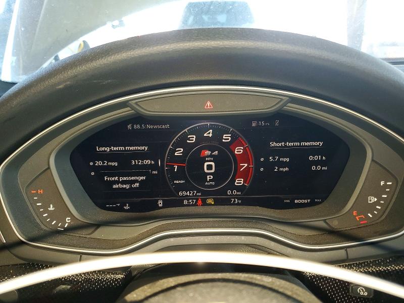 2018 Audi Rs4 VIN WAUB4AF42JA015458 COPART salvage auction — REAR END, CA - SALVAGE CERTIFICATE, sold $9,100 on 2026-07-27 (photo 9)