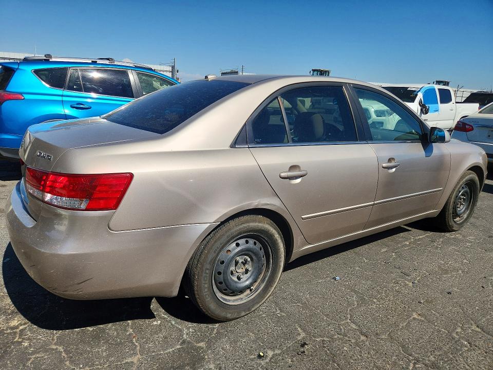 2007 Hyundai Sonata VIN 5NPET46C17H254576 COPART salvage auction — REAR END, CA - SALVAGE CERTIFICATE, sold $325 on 2026-07-23 (photo 3)