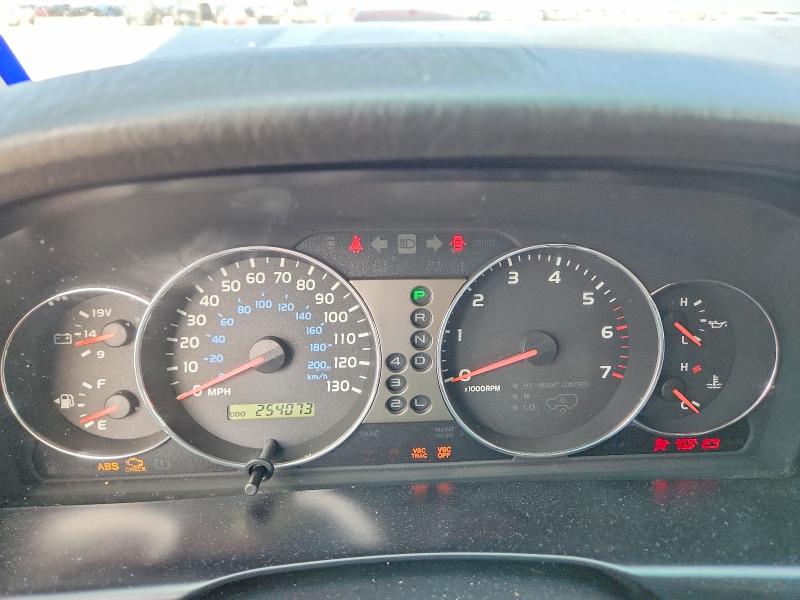 2007 Toyota Land cruiser VIN JTEHT05JX72105165 COPART salvage auction — FRONT END, Tx - Salvage Vehicle Title, sold $4,500 on 2026-07-30 (photo 9)