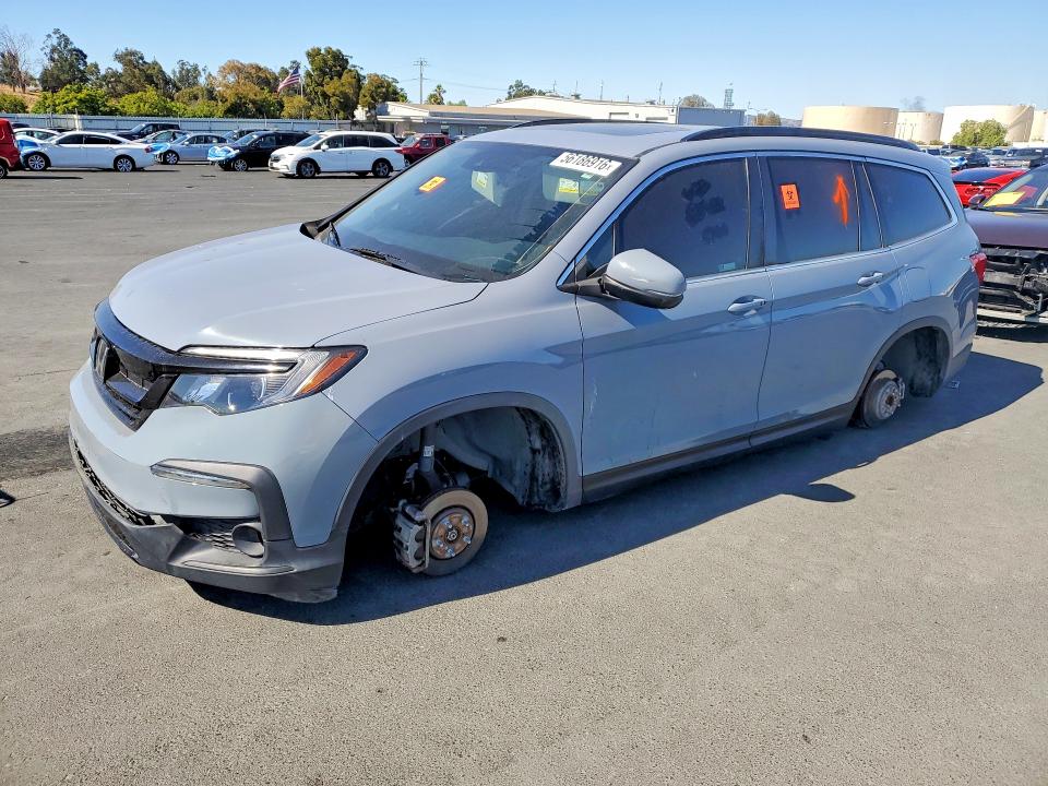 2022 Honda Pilot VIN 5FNYF5H27NB019948 COPART salvage auction — VANDALISM, Ca - Salvage Certificate, sold $9,300 on 2026-07-27 (photo 1)