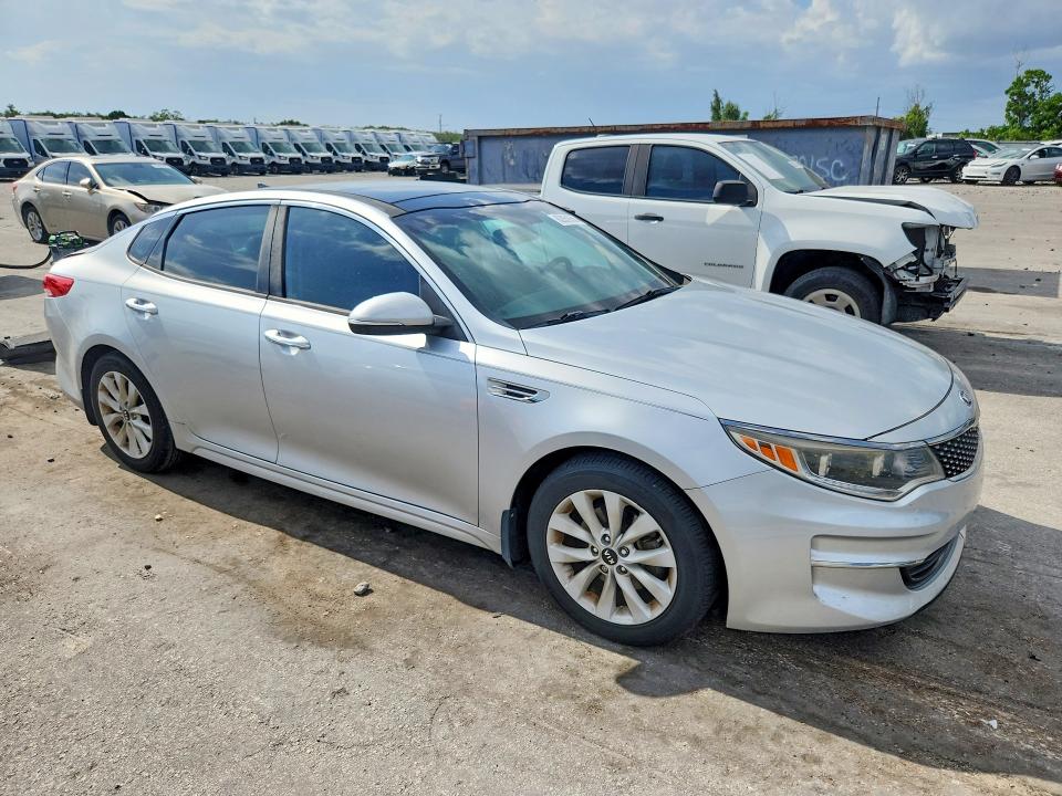 2016 Kia Optima VIN 5XXGU4L37GG057479 COPART salvage auction — REAR END, Fl - Certificate Of Title, sold $375 on 2026-07-28 (photo 4)