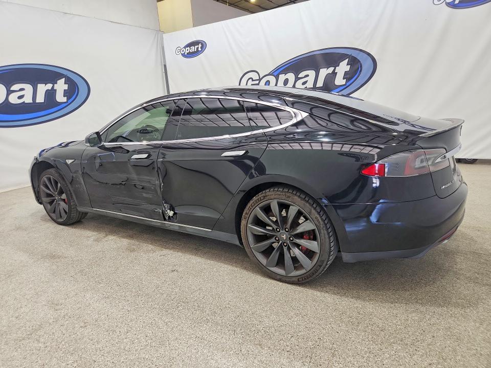2014 Tesla Model s VIN 5YJSA1H19EFP45251 COPART salvage auction — SIDE, Ca - Non-Repairable Vehicle Cert, sold $2,650 on 2026-07-31 (photo 2)