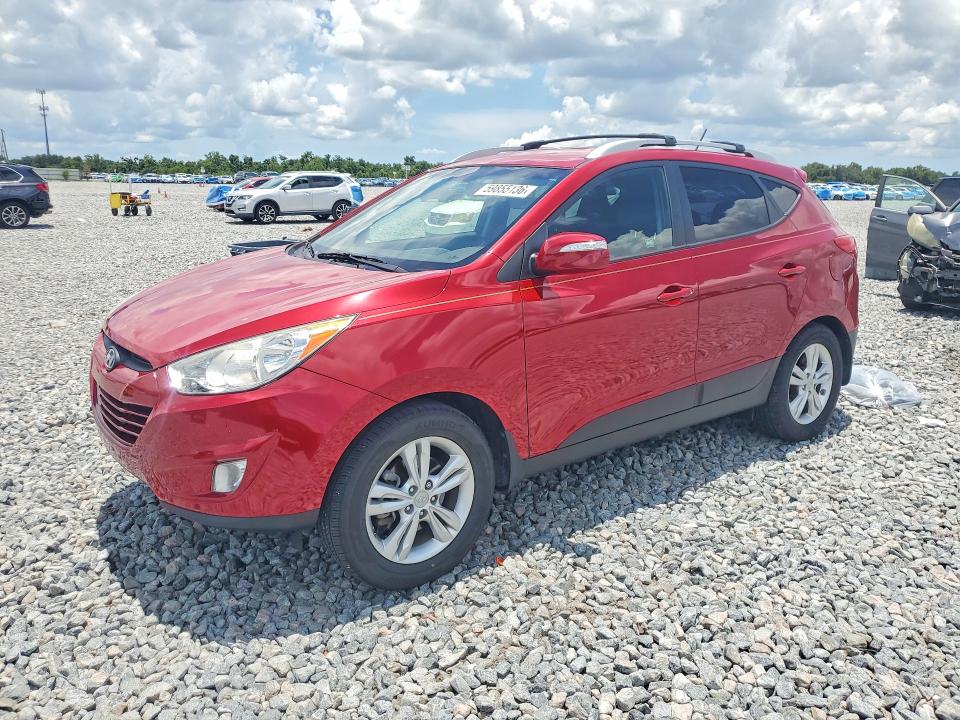 2013 Hyundai Tucson VIN KM8JU3AC6DU689572 COPART salvage auction — REAR END, FL - CERT OF TITLE SLVG REBUILDABLE, sold $2,350 on 2026-07-17 (photo 1)