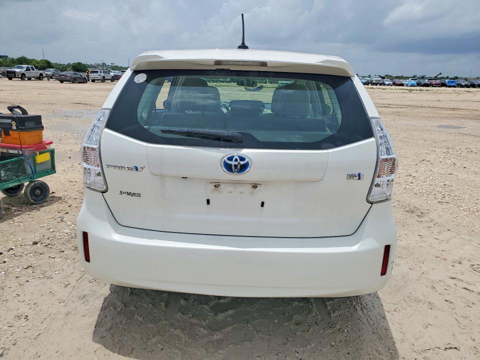 2012 Toyota Prius VIN JTDZN3EU6C3024182 COPART salvage auction — SIDE, TX - SALVAGE VEHICLE TITLE (P), sold $2,650 on 2026-07-23 (photo 6)