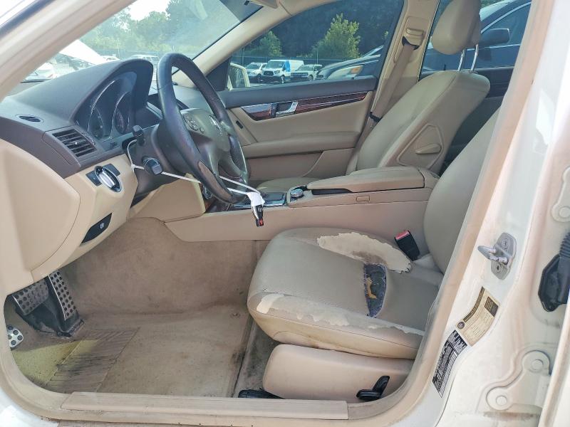2011 Mercedes-benz C class VIN WDDGF5EBXBA509021 COPART salvage auction — WATER/FLOOD, Tn - Salvage Cert-Water Damage, sold $425 on 2026-08-13 (photo 7)
