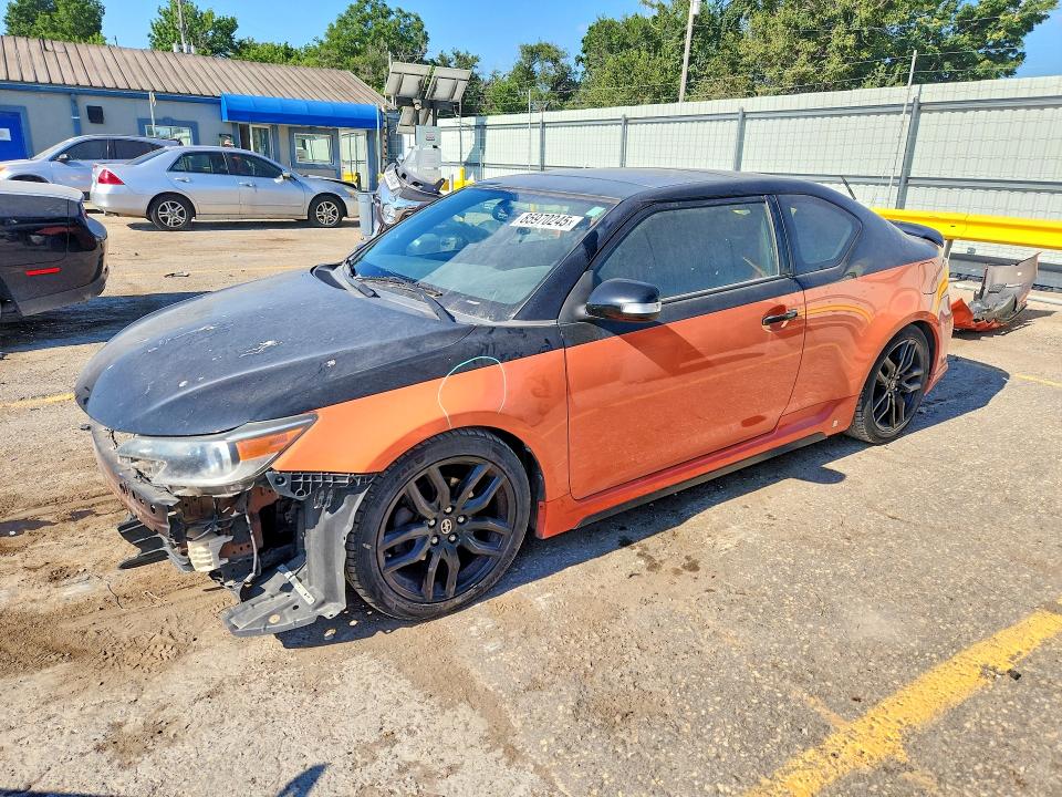 2015 Scion Tc VIN JTKJF5C70FJ005378 COPART salvage auction — FRONT END, Ks - Cert Of Title-Salvage, sold $2,450 on 2026-08-26 (photo 1)