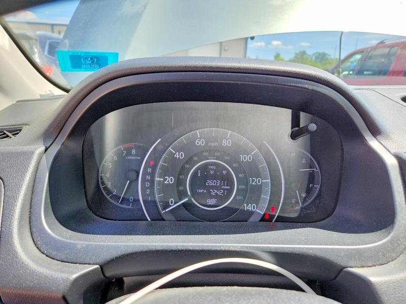 2012 Honda Cr-v VIN JHLRM4H75CC020092 COPART salvage auction — FRONT END, Salvage Title, sold $125 on 2026-07-22 (photo 9)