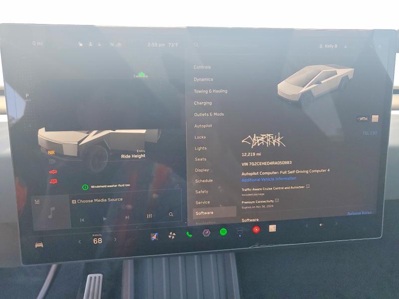 2024 Tesla Cybertruck VIN 7G2CEHED4RA050983 COPART salvage auction — FRONT END, Ca - Salvage Certificate (P), sold $22,500 on 2026-07-17 (photo 9)