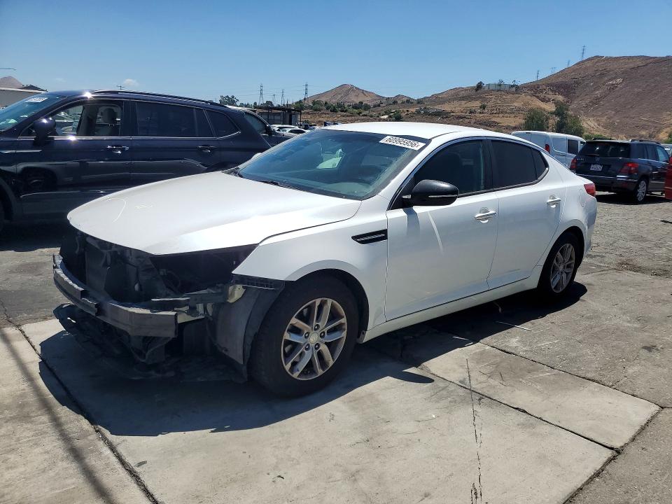 2013 Kia Optima VIN KNAGM4A74D5312690 COPART salvage auction — FRONT END, Ca - Salvage Certificate, sold $950 on 2026-07-30 (photo 1)