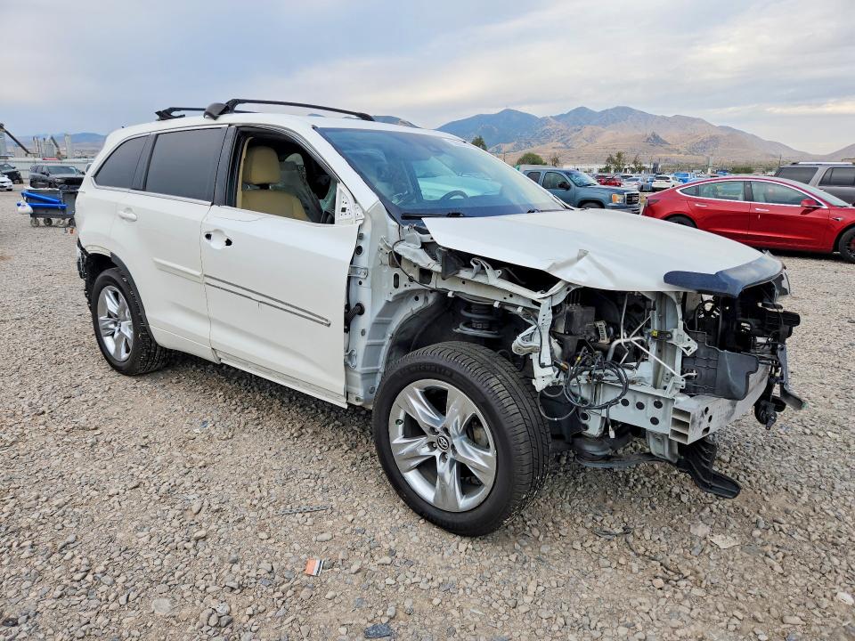 2019 Toyota Highlander VIN 5TDDZRFH9KS931346 COPART salvage auction — FRONT END, Ut - Salvage Certificate, sold $10,200 on 2026-08-21 (photo 4)