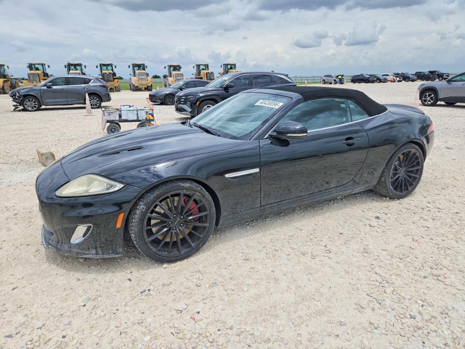 2014 Jaguar Xkr VIN SAJWA4EC4EMB53292 COPART salvage auction — SIDE, TX - SALVAGE VEHICLE TITLE (P), sold $8,900 on 2026-07-16 (photo 1)