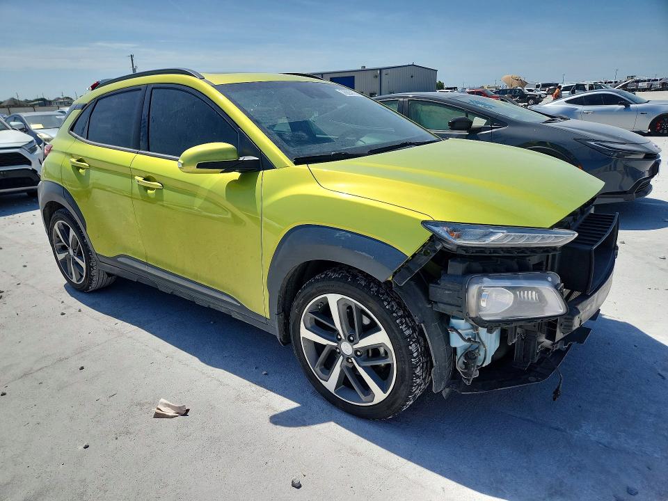 2019 Hyundai Kona VIN KM8K33A55KU389723 COPART salvage auction — FRONT END, Tx - Salvage Vehicle Title, sold $2,450 on 2026-07-21 (photo 4)