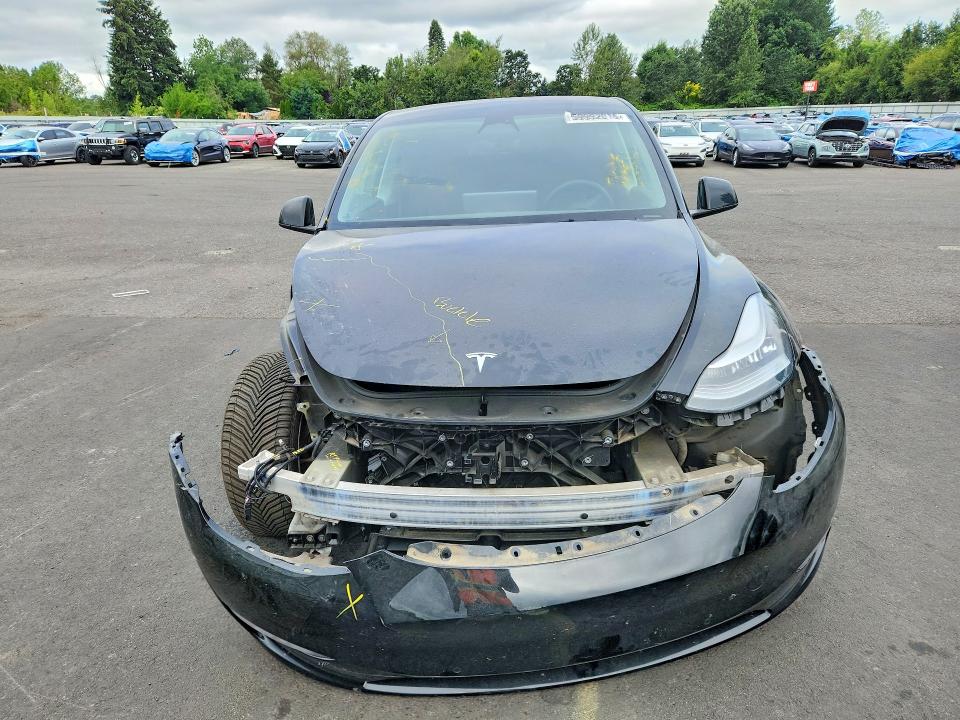 2021 Tesla Model y VIN 5YJYGDEE8MF272636 COPART salvage auction — FRONT END, Or - Salvage Title Certificate, sold $125 on 2026-07-29 (photo 5)