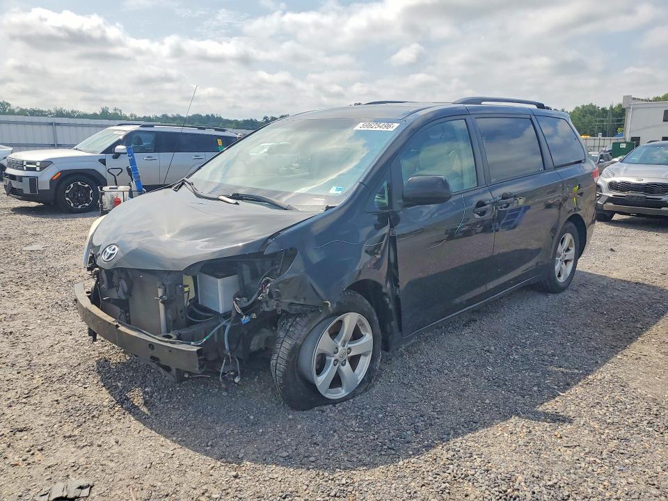 2014 Toyota Sienna VIN 5TDKK3DC4ES472764 COPART salvage auction — FRONT END, Va - Cert Of Title - Salvage, sold $2,600 on 2026-07-22 (photo 1)