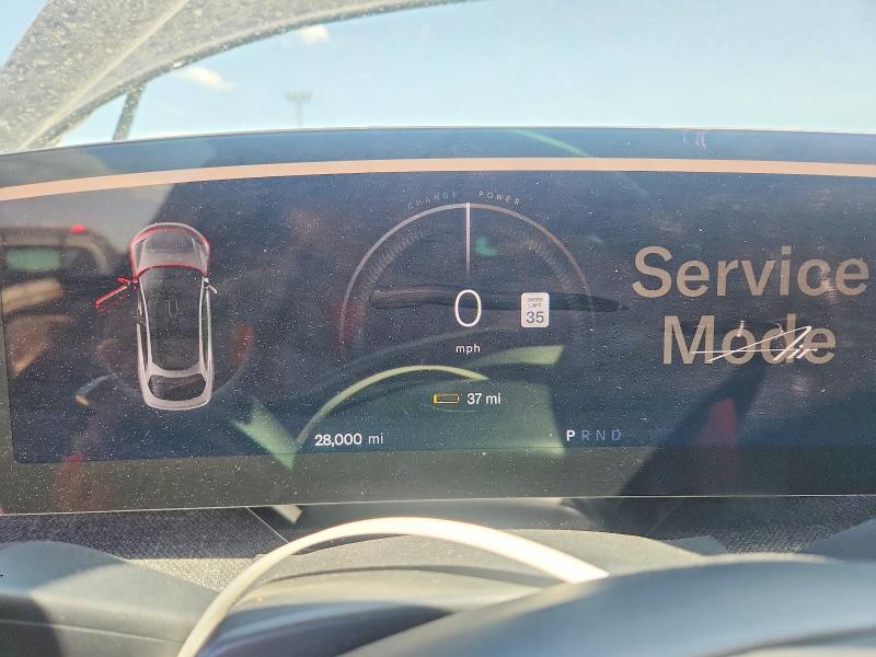 2023 Lucid Air VIN 50EA1PFA7PA009045 COPART salvage auction — SIDE, TX - SALVAGE VEHICLE TITLE, sold $15,600 on 2026-09-08 (photo 9)