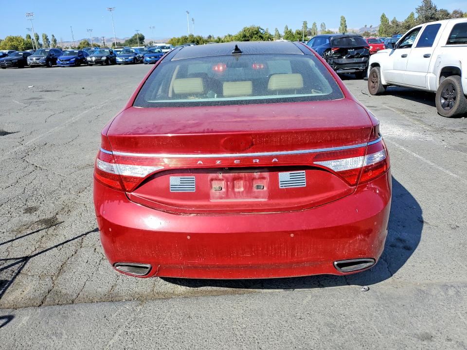 2013 Hyundai Azera VIN KMHFH4JG4DA255977 COPART salvage auction — MECHANICAL, Wv - Dis/Dlr/Exp Only Clean Title, sold $550 on 2026-07-10 (photo 6)