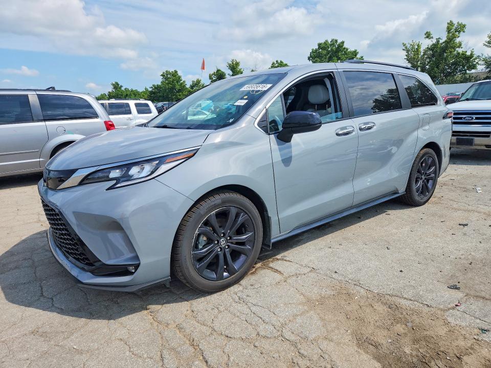2023 Toyota Sienna VIN 5TDDRKEC8PS159152 COPART salvage auction — REAR END, MO - SALVAGE CERTIFICATE OF TITLE (P), sold $15,100 on 2026-07-14 (photo 1)
