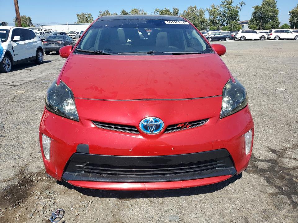 2012 Toyota Prius VIN JTDKN3DU4C5477336 COPART salvage auction — REAR END, Ca - Salvage Certificate, sold $775 on 2026-07-27 (photo 5)