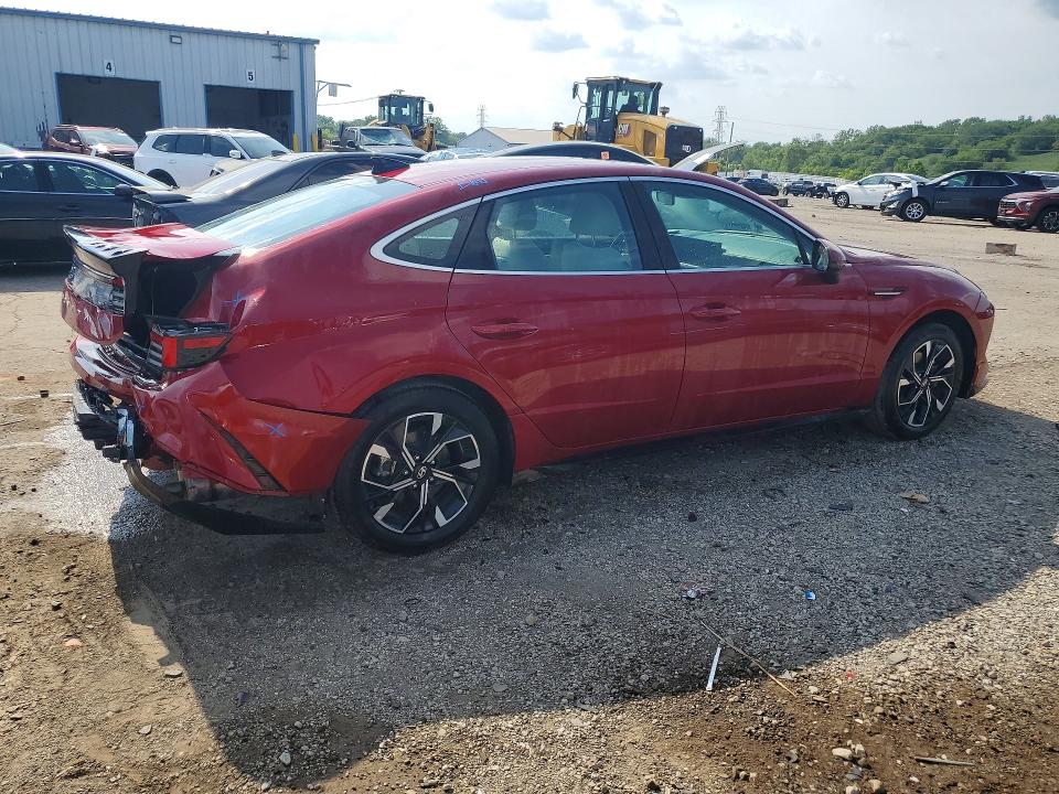 2025 Hyundai Sonata VIN KMHL64JA3SA463138 COPART salvage auction — REAR END, OH - CERTIFICATE OF TITLE (P), sold $8,500 on 2026-07-27 (photo 3)