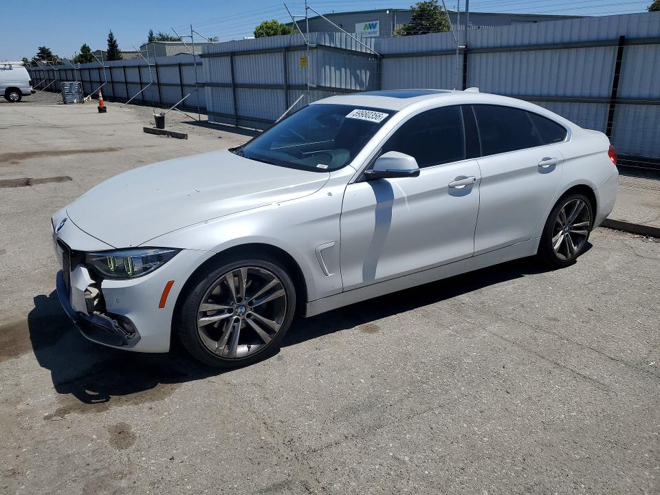 2018 BMW 4er VIN WBA4J1C55JBG80480 COPART salvage auction — FRONT END, Ca - Salvage Certificate, sold $5,700 on 2026-07-31 (photo 1)