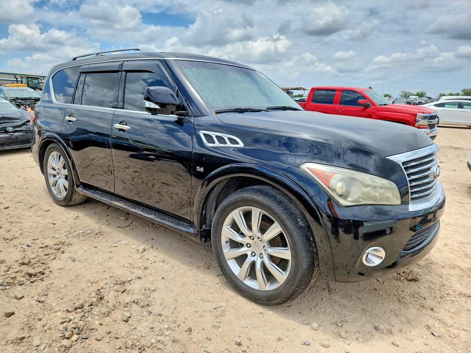 2014 Infiniti Qx80 VIN JN8AZ2NE1E9063562 COPART salvage auction — NORMAL WEAR, Tx - Certificate Of Title, sold $2,200 on 2026-07-25 (photo 4)