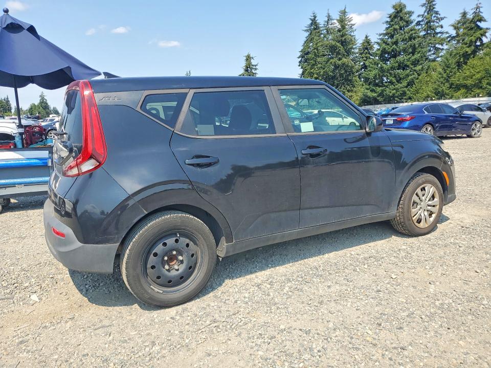 2020 Kia Soul VIN KNDJ23AU2L7052498 COPART salvage auction — REAR END, Salvage Title, sold $175 on 2026-07-28 (photo 3)