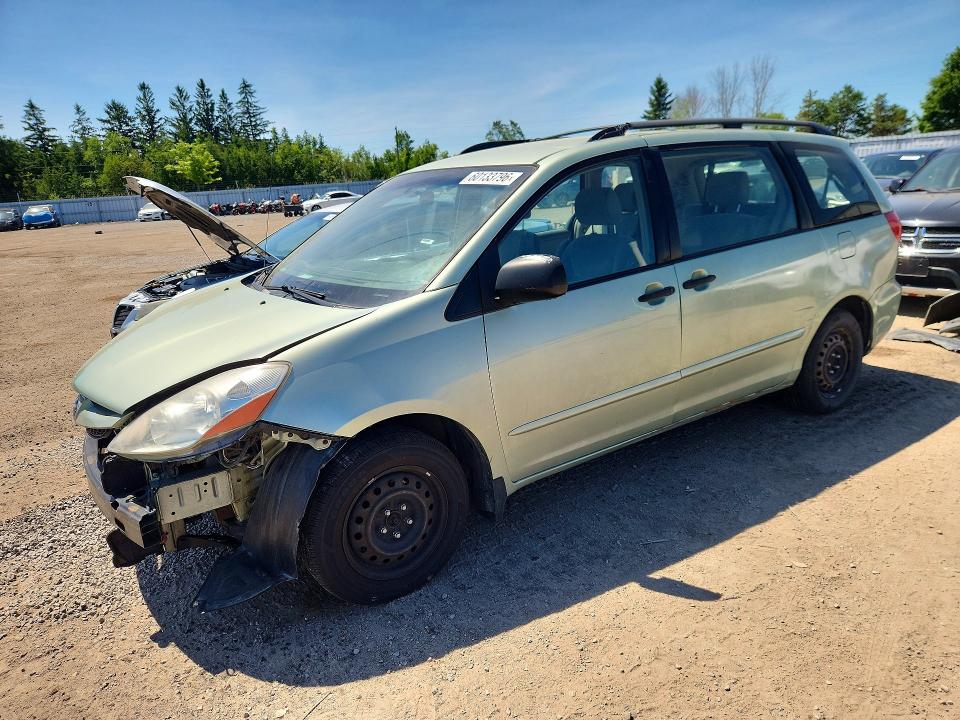 2006 Toyota Sienna VIN 5TDZA29C56S410814 COPART salvage auction — FRONT END, On - Permit No Brand - Unfit, sold $200 on 2026-07-21 (photo 1)