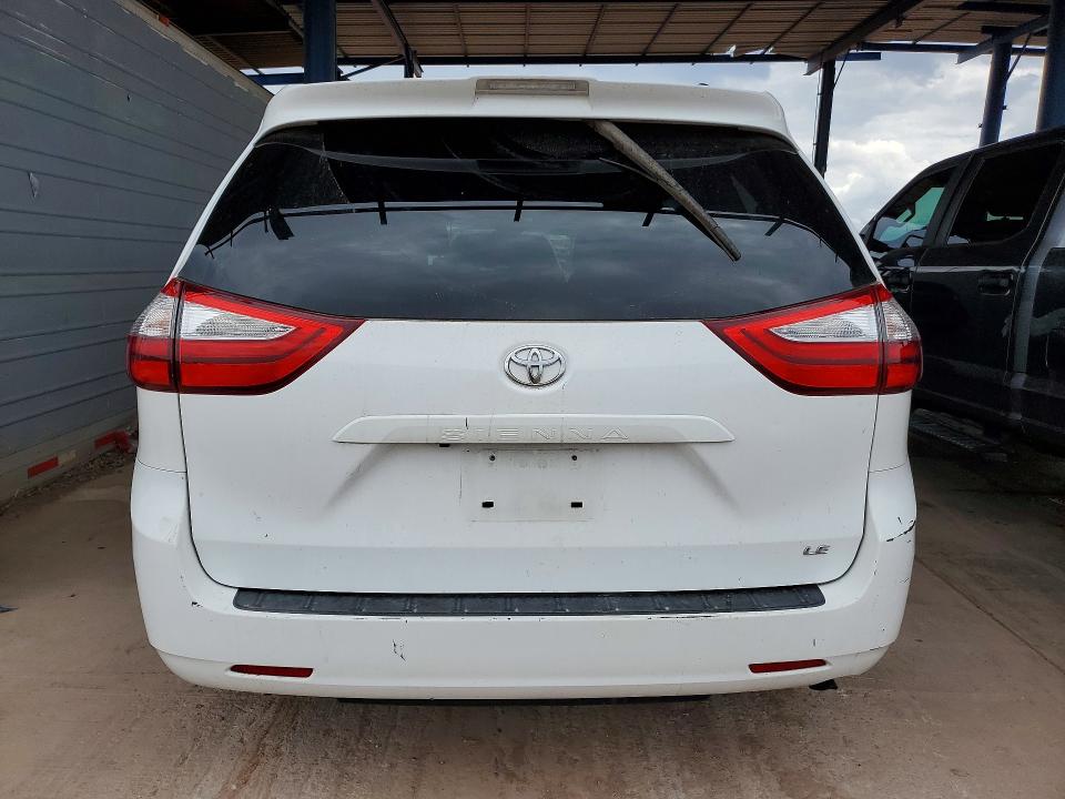 2018 Toyota Sienna VIN 5TDKZ3DC1JS957398 COPART salvage auction — FRONT END, Az - Cert Of Title - Salvage, sold $1,150 on 2026-07-28 (photo 6)