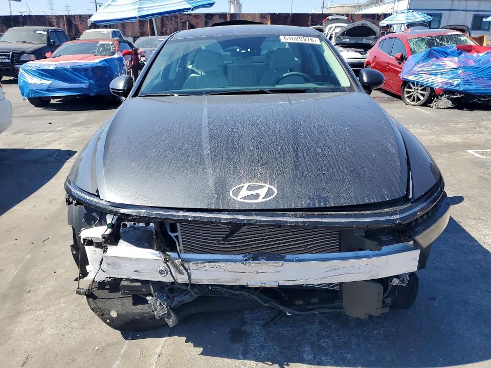 2024 Hyundai Sonata VIN KMHL64JA8RA421686 COPART salvage auction — FRONT END, Ca - Salvage Certificate, sold $200 on 2026-07-24 (photo 5)
