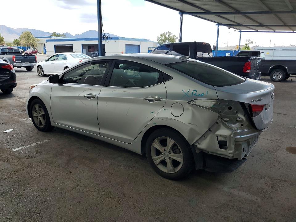 2016 Hyundai Elantra VIN 5NPDH4AE4GH753247 COPART salvage auction — REAR END, TX - SALVAGE VEHICLE TITLE (P), sold $850 on 2026-07-24 (photo 2)