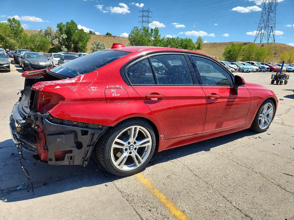 2013 BMW 3er VIN WBA3B9C53DF585398 COPART salvage auction — REAR END, Co - Salvage Title, sold $3,300 on 2026-08-10 (photo 3)