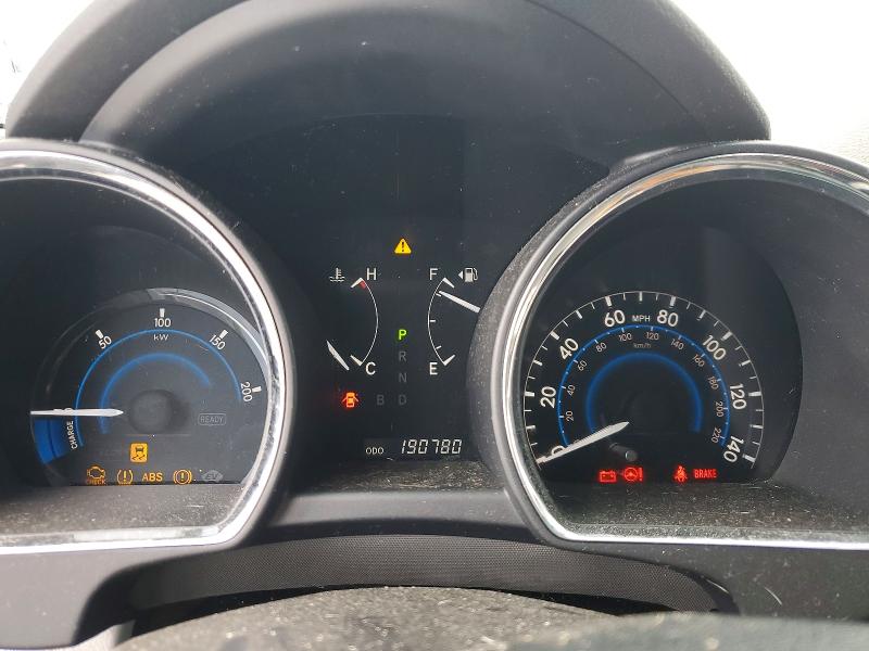 2008 Toyota Highlander hybrid VIN JTEEW44AX82025126 COPART salvage auction — FRONT END, IN - CERT OF TITLE-SALVAGE TITLE (P), sold $30 on 2026-07-28 (photo 9)