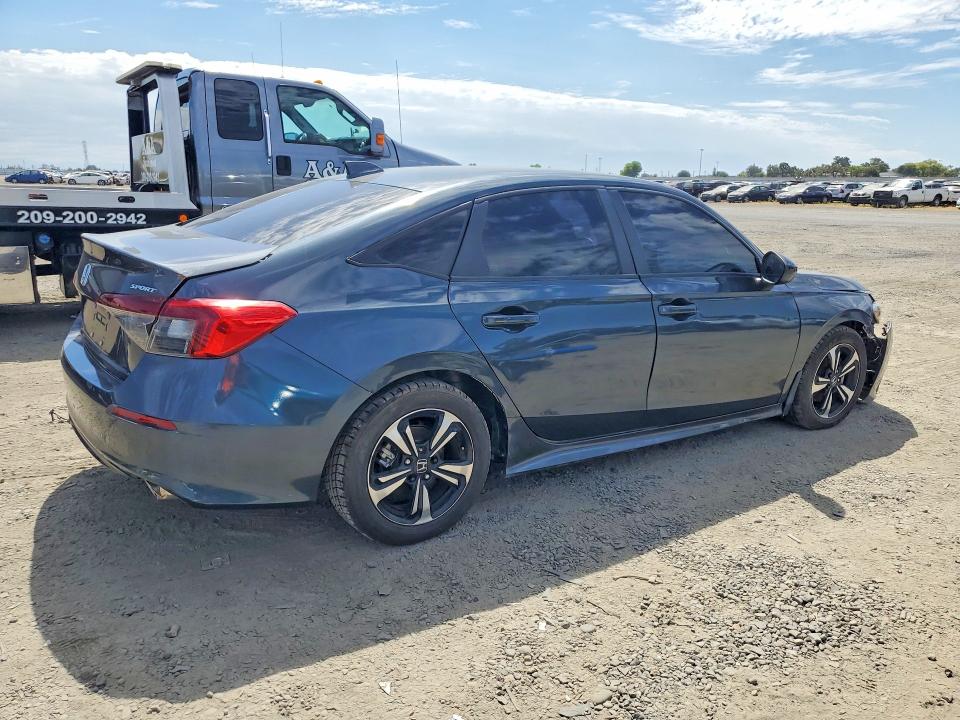2025 Honda Civic VIN 2HGFE2F55SH518616 COPART salvage auction — FRONT END, Ca - Dis/Dlr/Exp Only Clean Title (P), sold $8,900 on 2026-07-28 (photo 3)