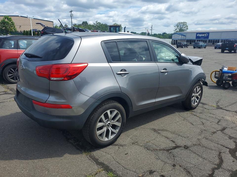2016 Kia Sportage VIN KNDPBCAC7G7872888 COPART salvage auction — FRONT END, Ct - Cert Of Title-Salvage, sold $1,150 on 2026-07-17 (photo 3)