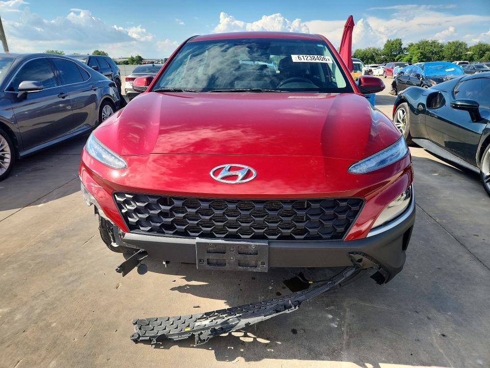 2023 Hyundai Kona VIN KM8K22AB8PU036855 COPART salvage auction — FRONT END, TX - CERTIFICATE OF TITLE (P), sold $6,600 on 2026-07-28 (photo 5)