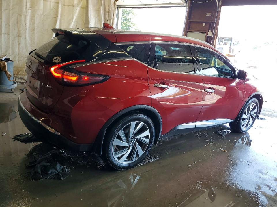 2019 Nissan Murano VIN 5N1AZ2MS5KN135770 COPART salvage auction — FRONT END, Pa - Certificate Of Salvage, sold $3,050 on 2026-07-30 (photo 3)