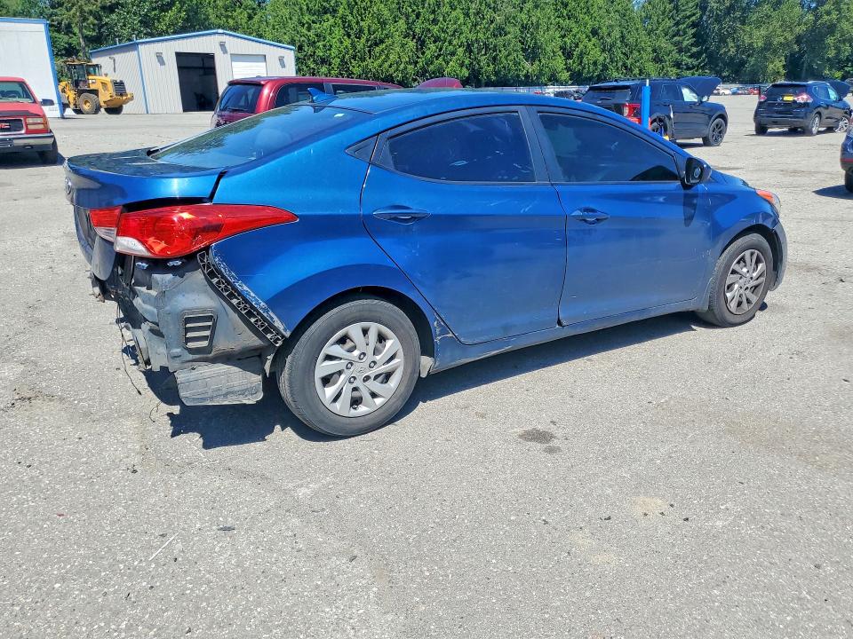 2013 Hyundai Elantra VIN KMHDH4AE8DU951746 COPART salvage auction — REAR END, Wa - Bill Of Sale, sold $225 on 2026-07-27 (photo 3)